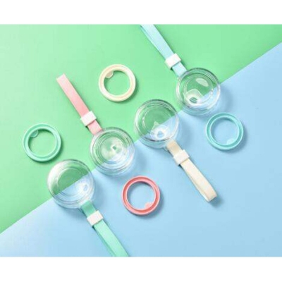 Picture of 1 pcs glass water bottle a Most popular college girls gradient color reusable glass cup plastic lid drink water bottle-Multicolor