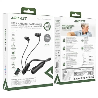 Picture of ACEFAST N4 neck-hanging wireless earphones - Black