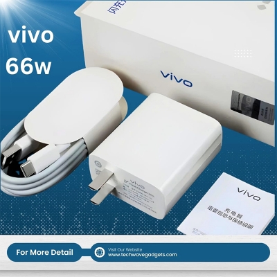 Picture of Vivo 66W FlashCharge 2.0 Charger for Vivo X Series & Latest/5G Phones.For Vivo V23 , V23 Pro , V25 , V25 , Y35 ,Y55 , Y76 5G , Y75 , Y78 , Y78+ , iQOO Z7 , iQOO Z7s , iQOO Pad , X70 Pro - White