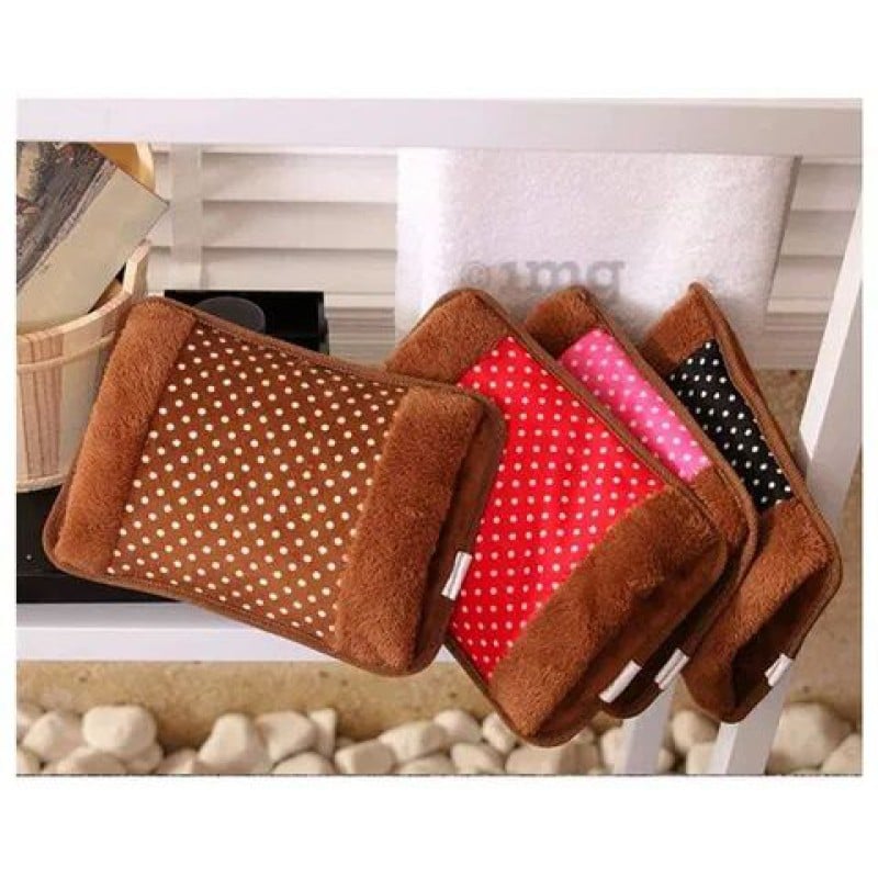 Picture of 1 pcs Electric Hot Water Bag Heat Pillow Multicolour hot water bag-Multicolor