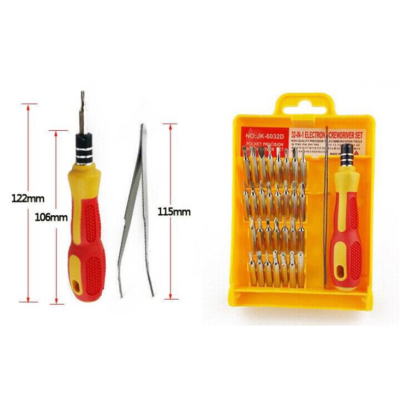 Picture of 32 in 1 Micro Pocket Precision Screwdriver Kit Magnetic Screwdriver cell phone tool repair box-Multicolor