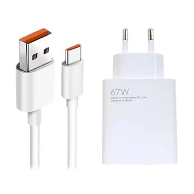 Picture of Xiaomi 67W USB-A Quick Charger Adapter with Type-C Cable