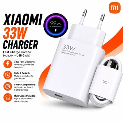 Picture of Mi 33W Quick Charge 3.0 Turbo Charger Adapter – USB to Type‑C