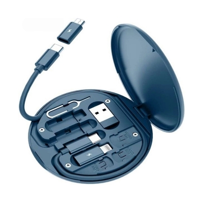 Picture of 60W Multifunction Fast Charging Data Cable Set - Air Force Blue