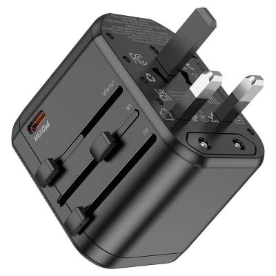 Picture of Hoco AC15 Walker 3-Port PD20W Universal Conversion Charger - Black