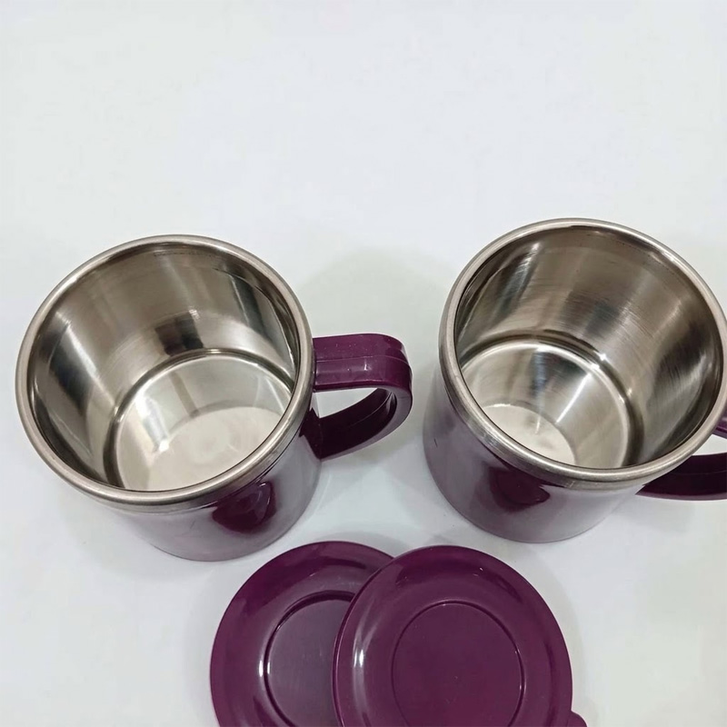 Picture of BRIGHT Elegant Designer Tea Cup Set Of 2 Pcs, Size: Regular Multicolor-Multicolor
