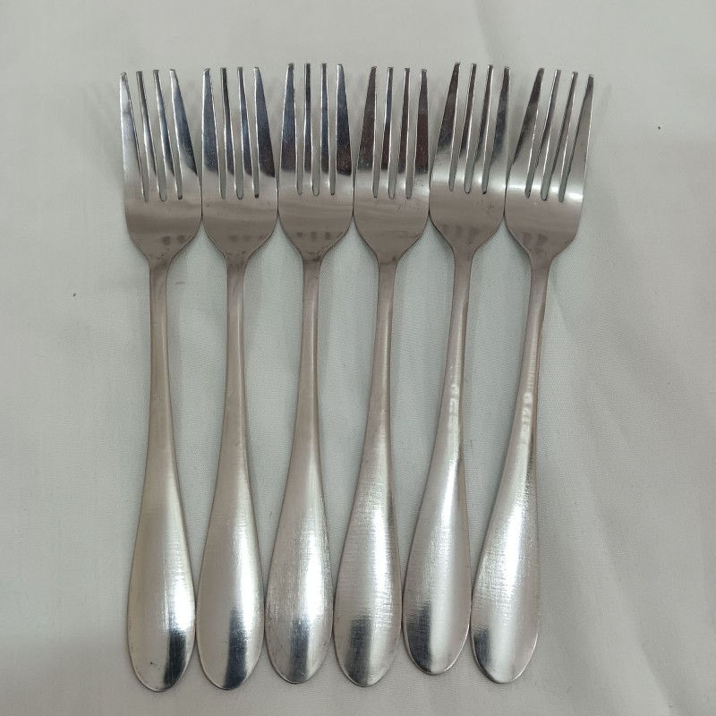Picture of NOHA 6 pcs stainless steel fork spoon silver colour-Silver