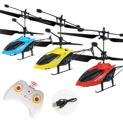 Picture of Mini RC Induction Flying Helicopter Toys, Kids Small Helicopters Induction Drone with LED Lights, Multi-Protection, Remote Control Drones Toy Gift for Boys Girls-Multicolor