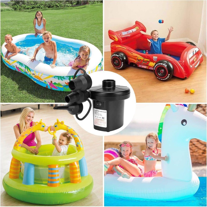Picture of 220V Air Pump Air Mattress Pump Boat Pool Raft Canoe Inflator Pump-Black