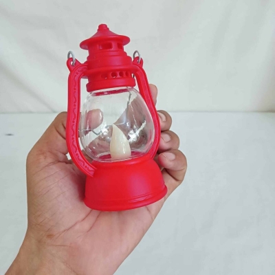 Picture of "Retro Small LED Oil Lamp - 12cm Multi-Color Lantern for Halloween, Ramadan Decorations, and Christmas Gifts | Battery-Powered"-Multicolor