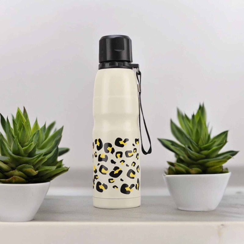 Picture of White Stainless Steel Vacuum Tumbler for Coffee Tea, Thermal Bottle for Bike, Travel Cup-White