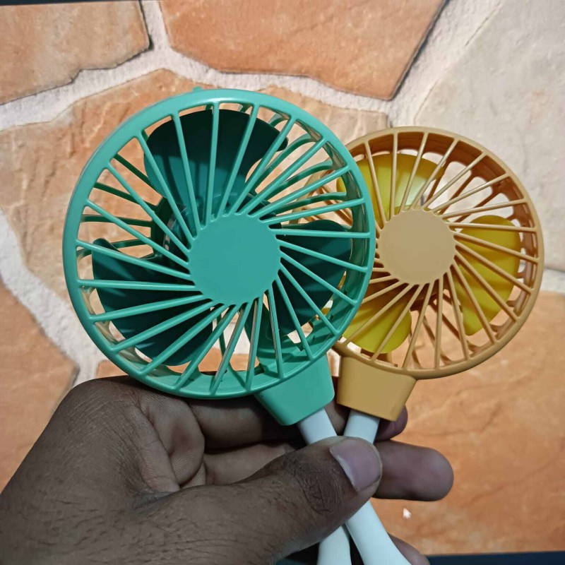 Picture of Portable USB Fan Chalan will run on Type C with mobile. High speed fan cooling can also be run with a power bank-Multicolor
