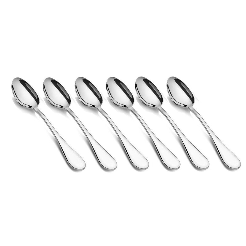 Picture of 6pcs Stainless Steel Sugar Spoons Mini Coffee Teaspoon-Silver