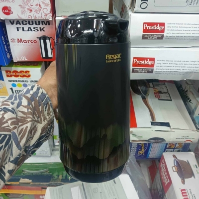 Picture of Regal Black Color Vacuum Flask 1L capacity for this winter-Black