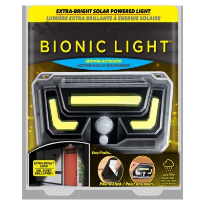 Picture of Bell and Howell Solar Bionic Light, Motion Activated Extra Bright Solar Powered LED Light, Weather Resistant - Peel and Stick or Hardware Included-Black