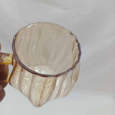 Picture of 1 pcs golden color heat-resistant glass cup-Gold