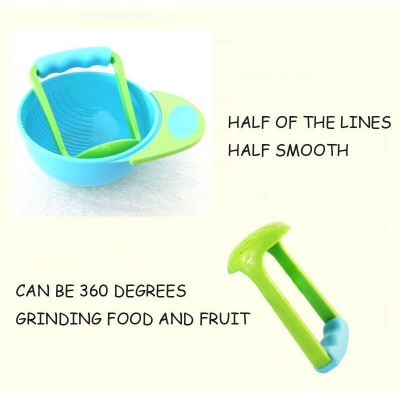 Picture of 2 pcs set Baby Manual food Masher-Multicolor