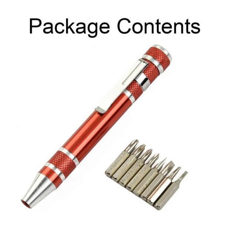 Picture of 8 In 1 Screwdriver Pen Repairing Tools Pocket Precision Screwdriver Set Multifunction Mini Cell Phone Screwdriver Hand Tools-Multicolor