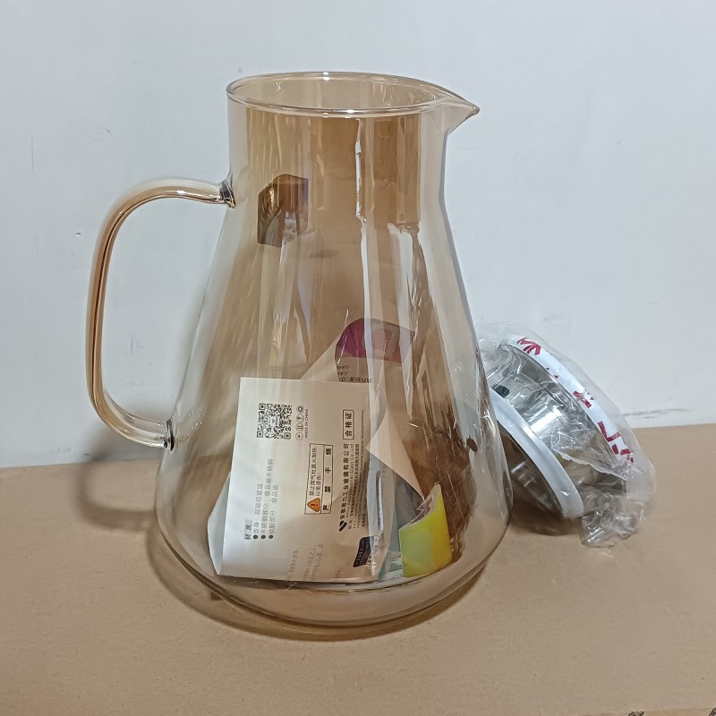 Picture of GPH27HA ,1 PCS HEAT-RESISTANT GLASS JUG, , 1440ML(golden color)-Gold