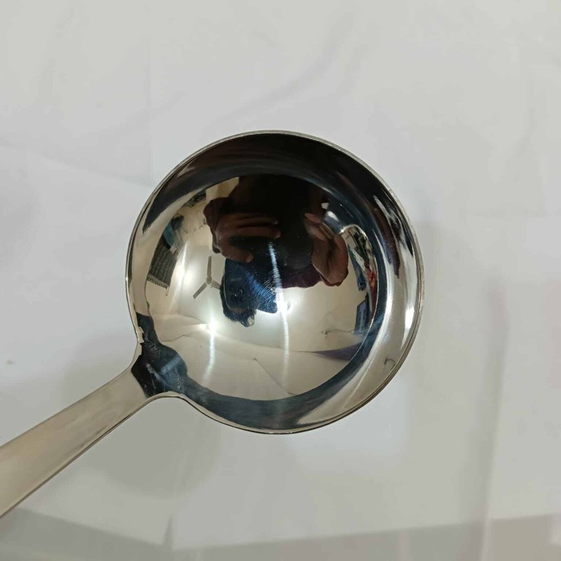 Picture of 1 pcs stainless steel silver color Serving spoon sup spoon 23cm long-Silver