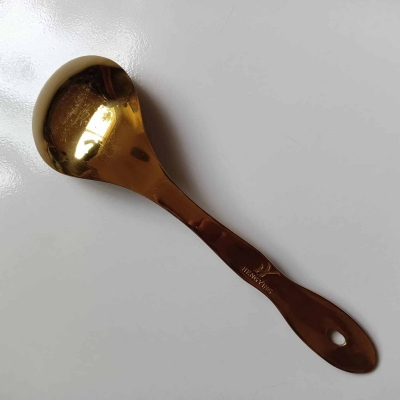 Picture of 1 Pieces Stainless Steel Kitchen Utensil golden color Rice spoon for kitchen 26 cm long Accessories-Gold