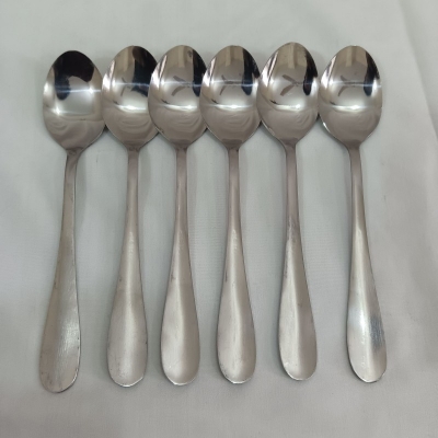 Picture of NOHA 6 PCS stainless steel tea spoon silver colour-Silver