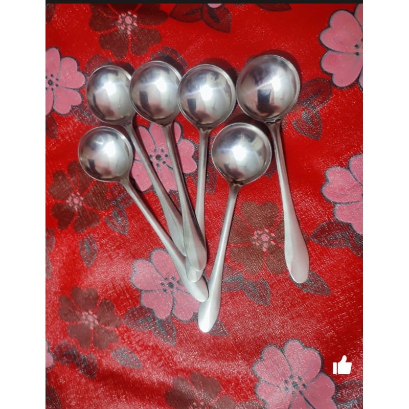 Picture of light Waight 6 pcs stainless steel sup spoon-Silver