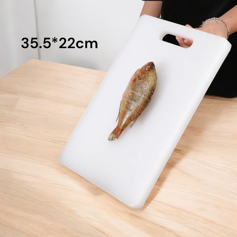 Picture of "Professional White Antibacterial Cutting Board, 35.5*22cm, 1-Piece - Durable and Hygienic Surface for Accurate Food Preparation"-White