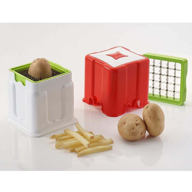 Picture of Potato Chipser, French Fries Chips Maker Machine French Fries Cutters Chips Machine Snacks Finger Maker-Multicolor