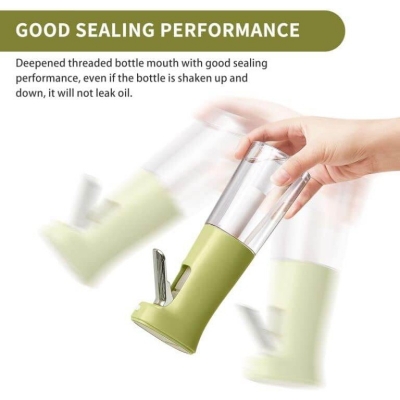 Picture of Oil Sprayer for Cooking, 8.2oz Glass Olive Oil Sprayer, Oil Spray Bottle, Kitchen Accessories for Air Fryer, Widely Used for Making Salad, Baking, Frying, BBQ (Green)-Multicolor