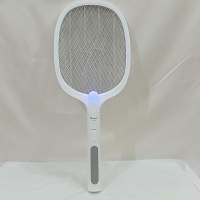 Picture of Gecko USB Rechargeable Electric Fly Zapper Swatter – White – (LTD-638) type c charging port-White
