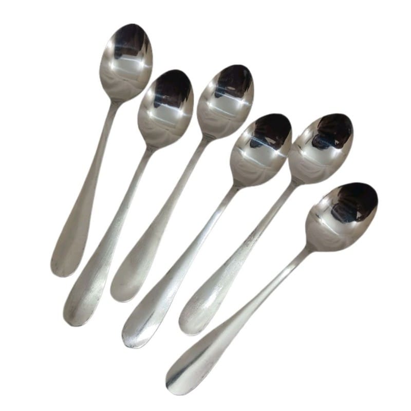 Picture of NOVA 6 PCS STAINLESS STEEL TEA SPOON SILVER COLOUR-Silver