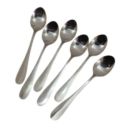 Picture of NOVA 6 PCS STAINLESS STEEL TEA SPOON SILVER COLOUR-Silver