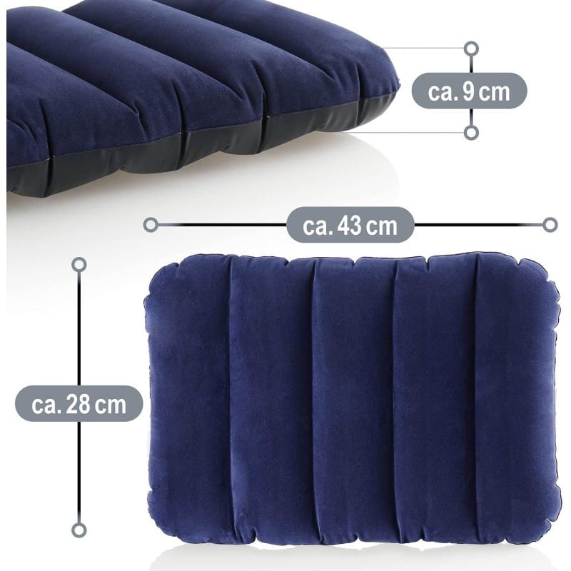 Picture of Athleisure - Avant Grade - Easily Usable - Intex Downy Pillow - Air Cushion - 1-Person - 43x28x9 cm - Easy To maintain - Well Inspired & Crafted-Blue