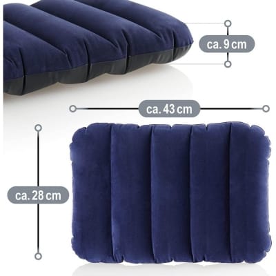 Picture of Athleisure - Avant Grade - Easily Usable - Intex Downy Pillow - Air Cushion - 1-Person - 43x28x9 cm - Easy To maintain - Well Inspired & Crafted-Blue