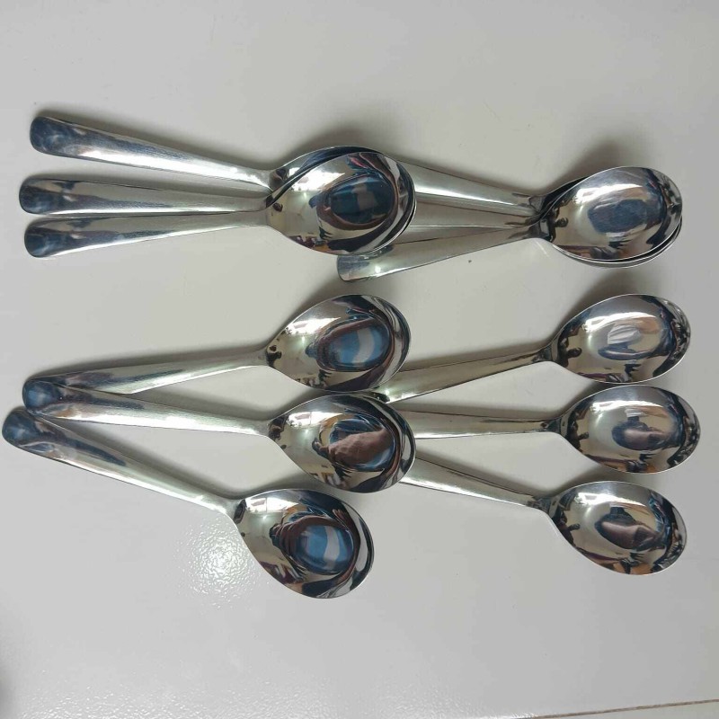 Picture of Lionel 6 pcs set Sup Spoon Lionel Thai Chinese Stainless Steel Soup Spoons 16 cm Long Big Size-Silver