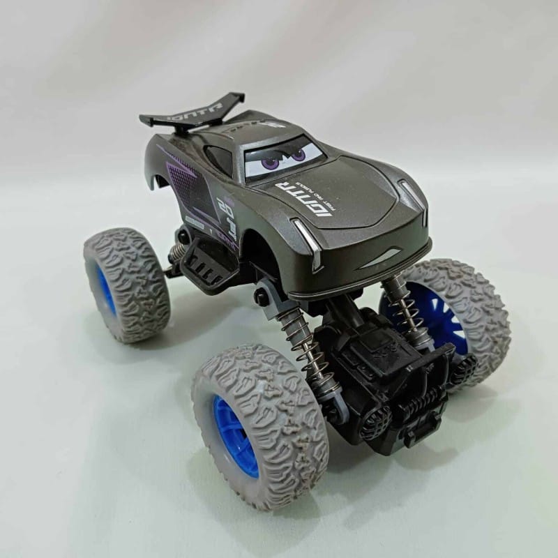 Picture of Monster Trucks Toy, Off-Road Die-cast Vehicle Pull Back Cars for Kids, Inertia Car Toys for Boys Girls Toddler Gifts Mechanical Series - Black-Black