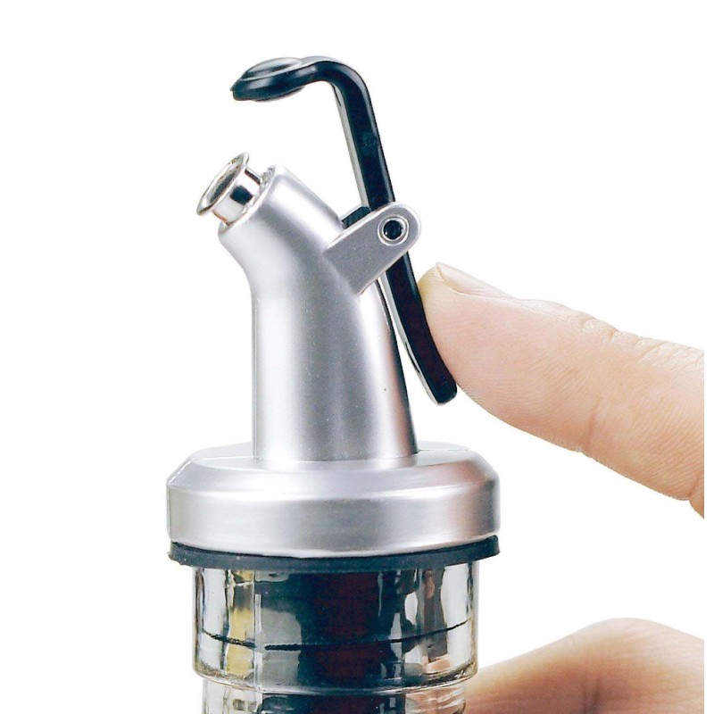 Picture of 1 pcs 500ml oil bottle and oil dispensir clear color and multicolor dispensir for kitchen uses oil dispensir-Green