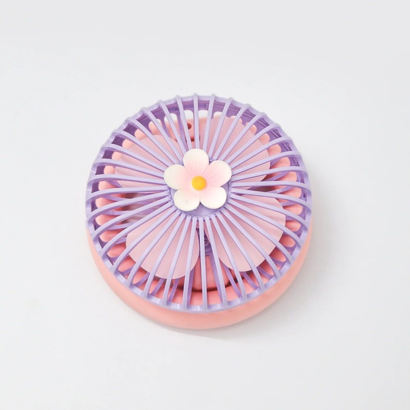 Picture of 1 pcs round rechargeable USB Charging Foldable Fan-Multicolor
