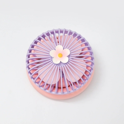 Picture of 1 pcs round rechargeable USB Charging Foldable Fan-Multicolor