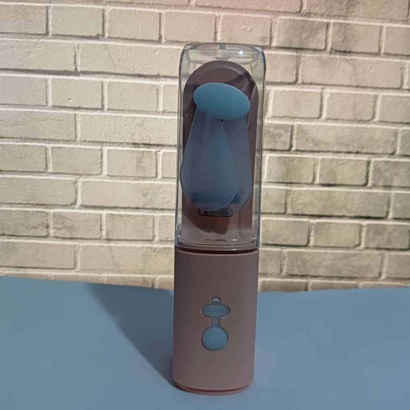 Picture of SD-69 Mini Pocket Fan With Troch Light Rechargeable Powerful Fan Foldable wing with Torch and Flashlight-Multicolor