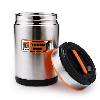 Picture of 1 pcs Multifunctional Stainless Steel Heat Preservation Portable Pot lunch box-Silver