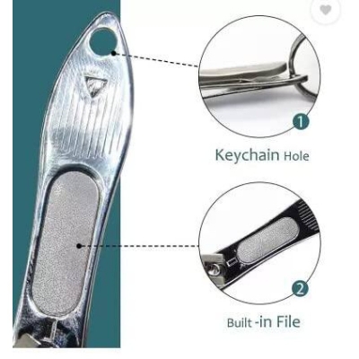 Picture of Big size OMUDA Stainless Steel Sharp Stylish Nail Clippe no A3064-Silver