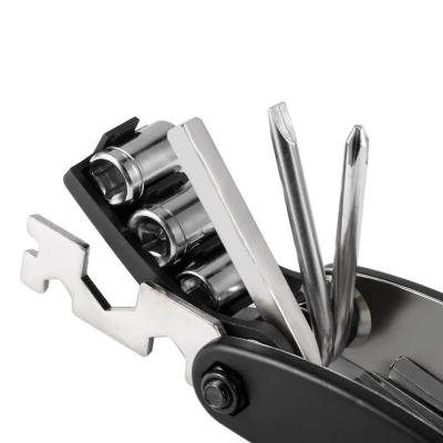 Picture of 1 pcs Universal Bicycle Repair Tool Kit Multifunctional Bike Repairing Set Cycling Steel Tools Hex Wrench Hex Screwdriver-Black