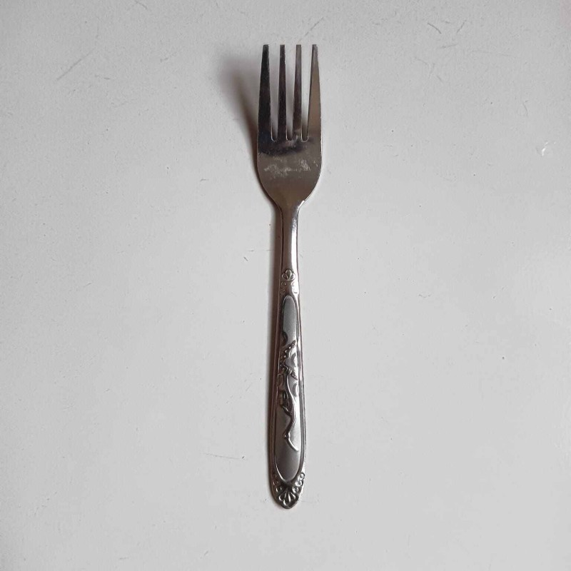 Picture of Stainless Steel Fork Spoon Set - 12 pcs-Silver