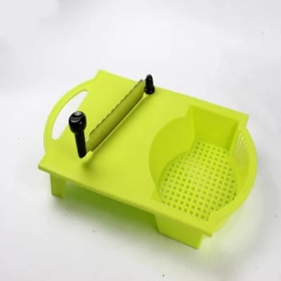 Picture of  Enterprise Chop & Wash 14 inch x 9.3 Plastic Chopping Board with Knife Multi Crusher Cutter Chopper

46%
off-Green