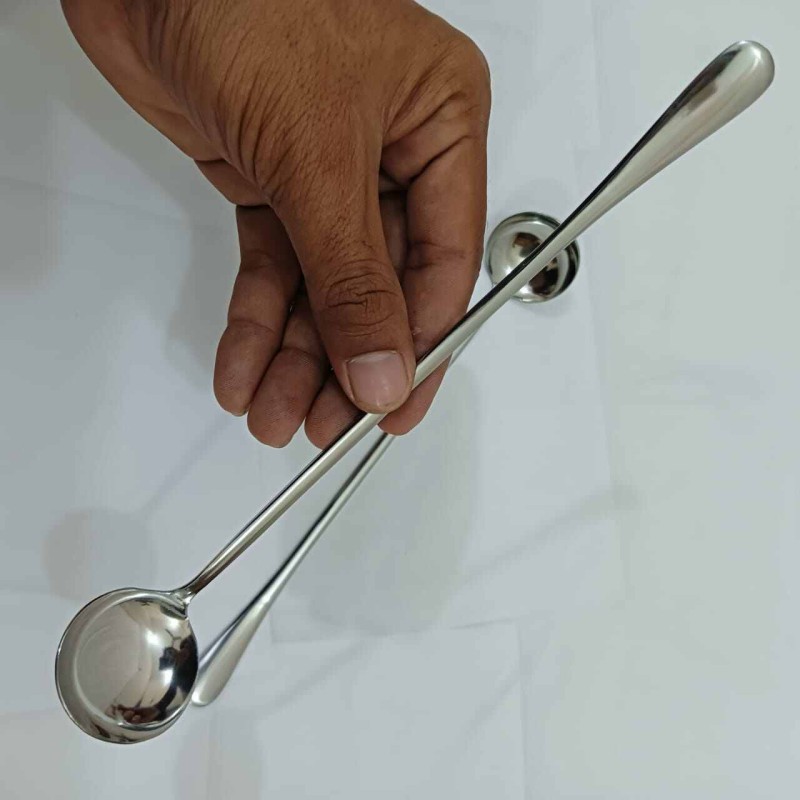 Picture of Lionel Long handle 3 pcs pickling spoon stainless steel silver color mirror polish spoon best for cutlery 23 cm long-Silver