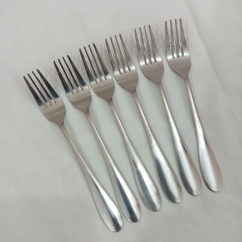 Picture of NOVA 6  PCS STAINLESS STEEL FORK SPOON SILVER COLOUR-Silver