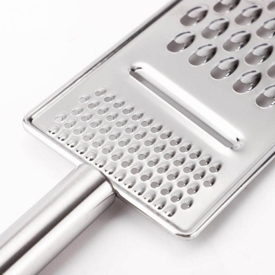 Picture of Metal Kitchen Restaurant Cheese Grater Slicer Peeler Shredder Tool Silver Tone-Silver