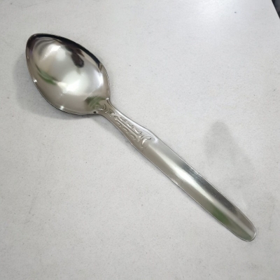 Picture of Classic Stainless Steel Carry Serving Spoon - 9.5cm, Multicolor, Silver Color, Mirror Polish - 1 Piece-Silver